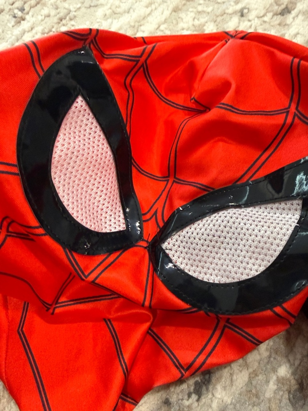 Spider-Man Inspired Kids Red and Black Jumpsuit Costume - Picture 7 of 7